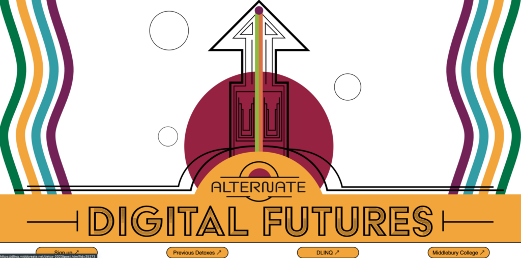 A screenshot of the Digital Futures website.